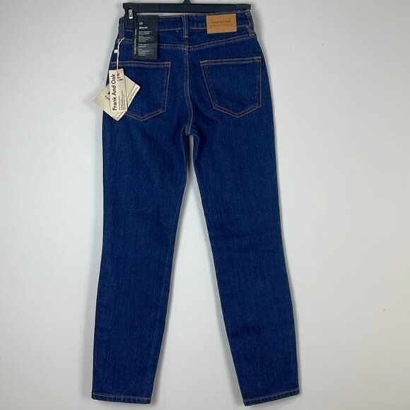 Frank and Oak Stevie Jeans Dark Blue Size 23 NEW - Picture 4 of 12